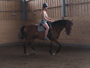 Och jag ville ocks provrida, i shorts och foppatofflor. Snyggt:)